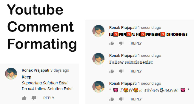 youtube-comment-formatting-write-in-bold-italics-strikethrough
